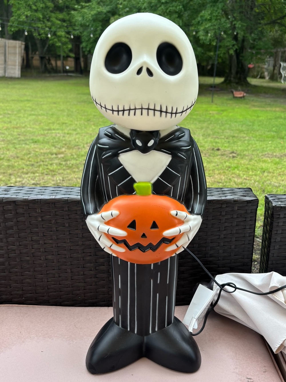 Disney 24" Jack Skellington Lighted Blow Mold Halloween Outdoor Decor